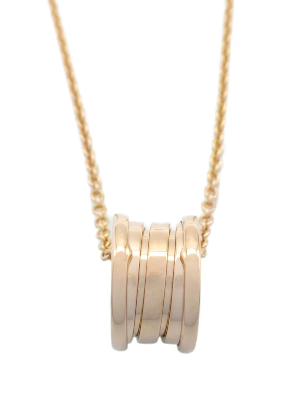 Bvlgari Pre-Owned 2010s ビー ゼロワン ネックレス 18Kローズゴールド - ピンク Bvlgari Pre-Owned 2010s ビー ゼロワン ネックレス 18Kローズゴールド - ピンク