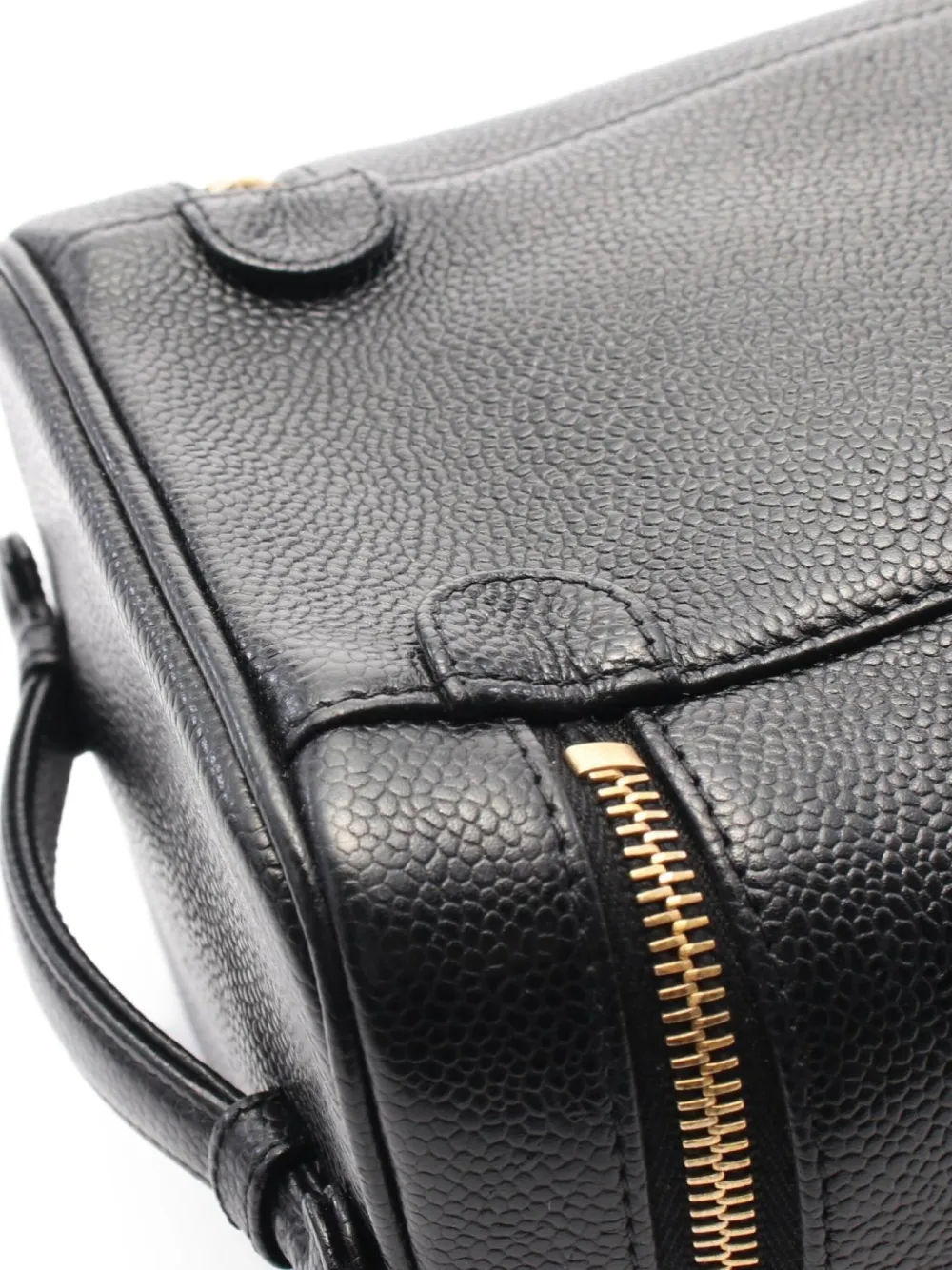 Pre-owned Chanel 2002-2003 Coco Mark Handbag In Black