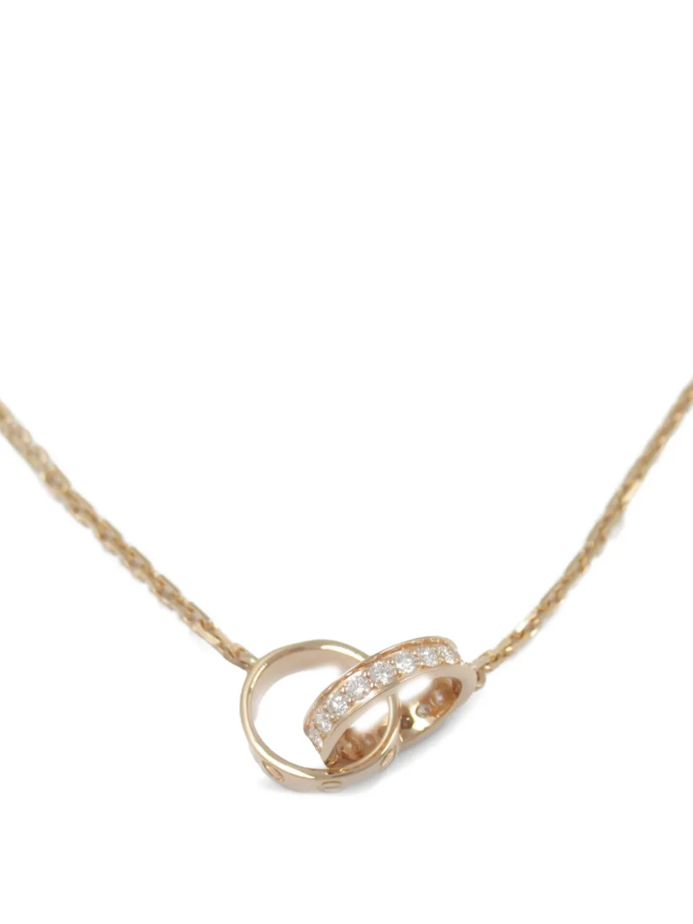 Cartier 2010s ベビーラブ ダイヤモンド ネックレス 18Kローズゴールド - ゴールドトーン Cartier 2010s ベビーラブ ダイヤモンド ネックレス 18Kローズゴールド - ゴールドトーン