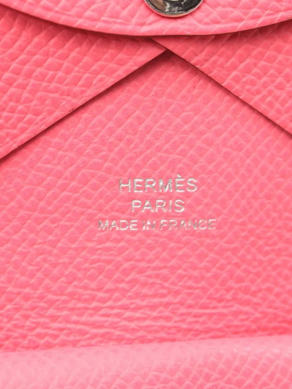Pre-owned Hermes 2023 Calviduo Coin Purse In White