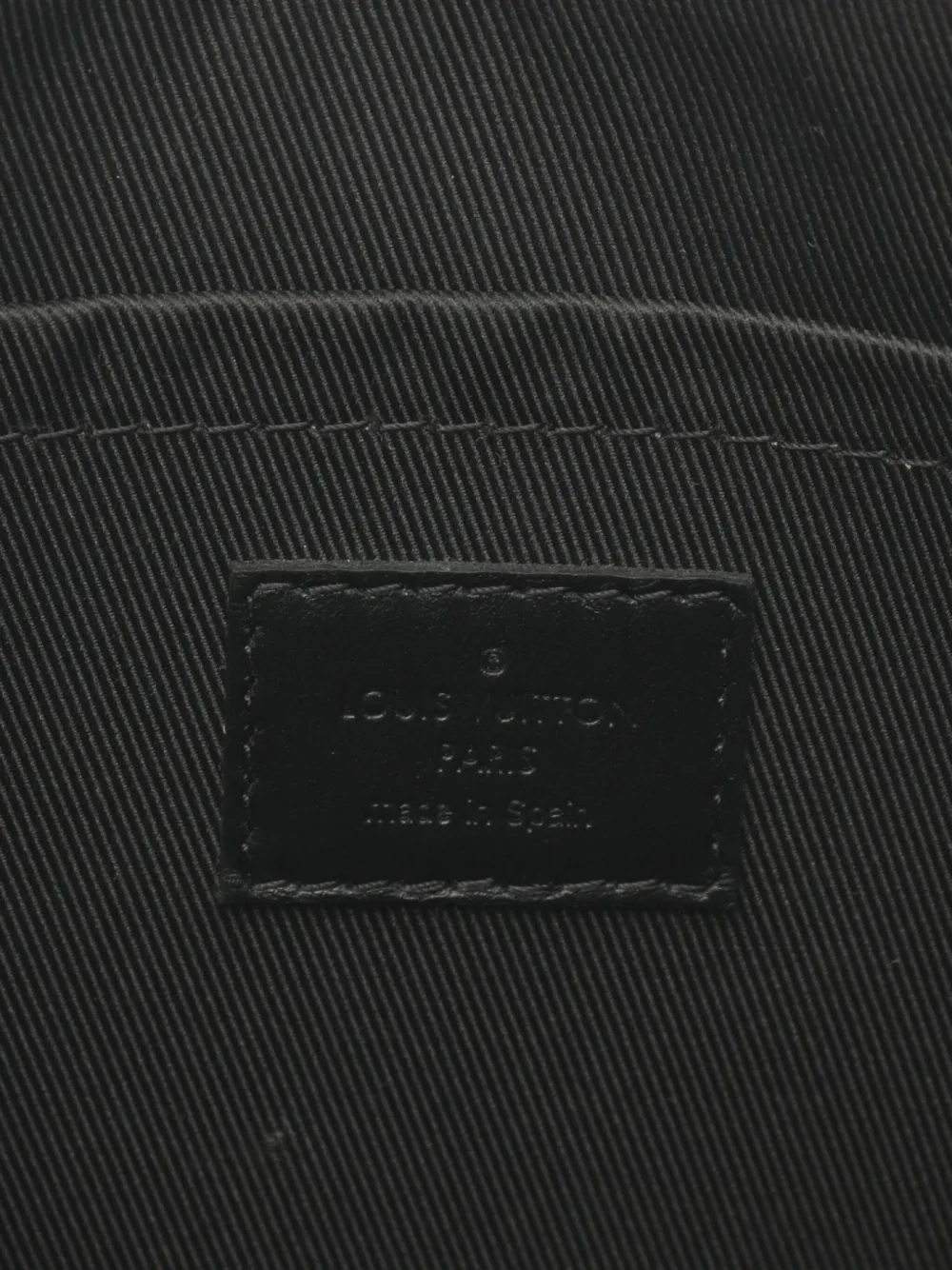 Pre-owned Louis Vuitton 10s Pochette To-go Monogram Eclipse Clutch Bag In Black