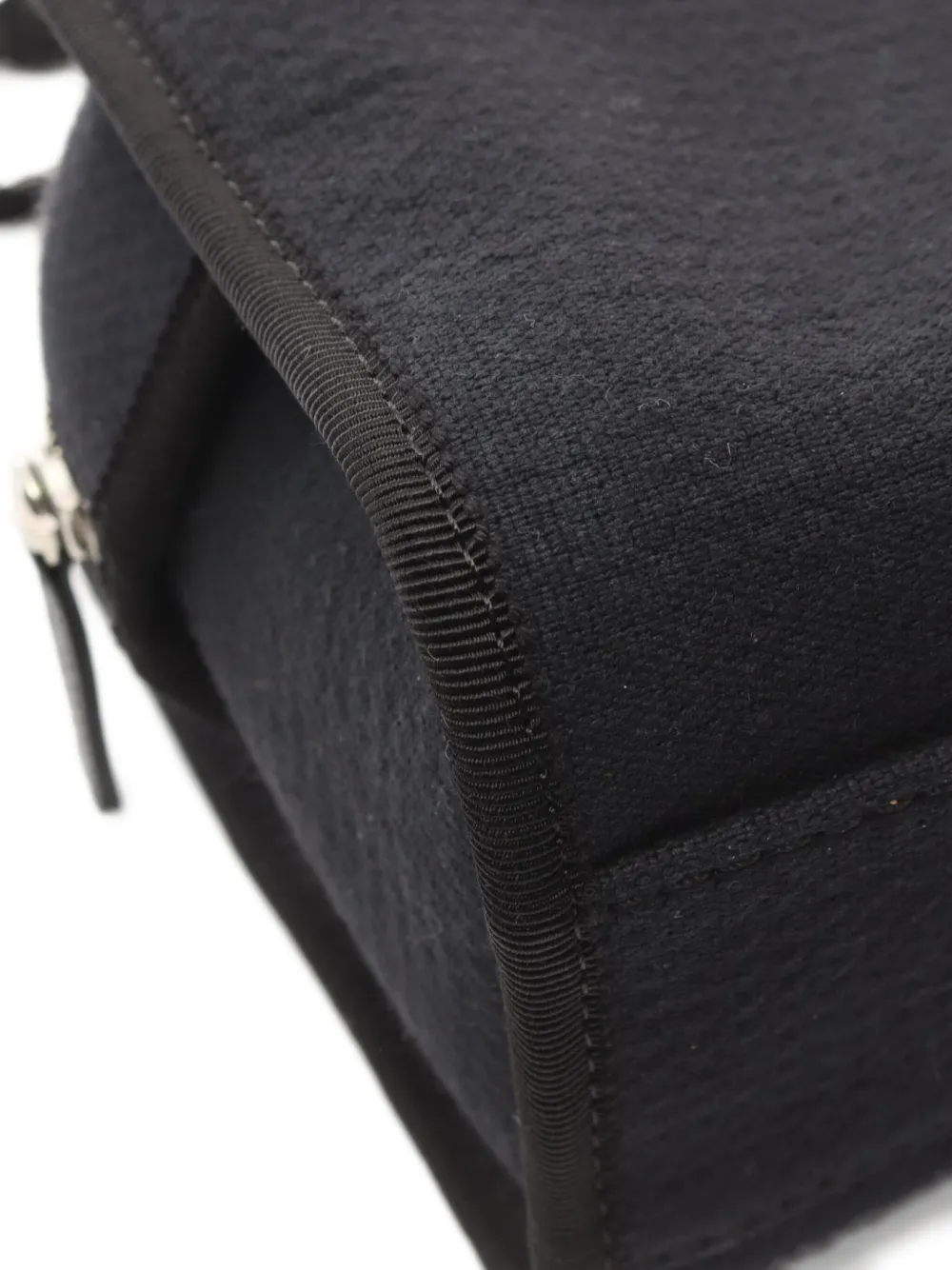 Pre-owned Chanel 2021 Deauville Bowling Shoulder Bag In Black