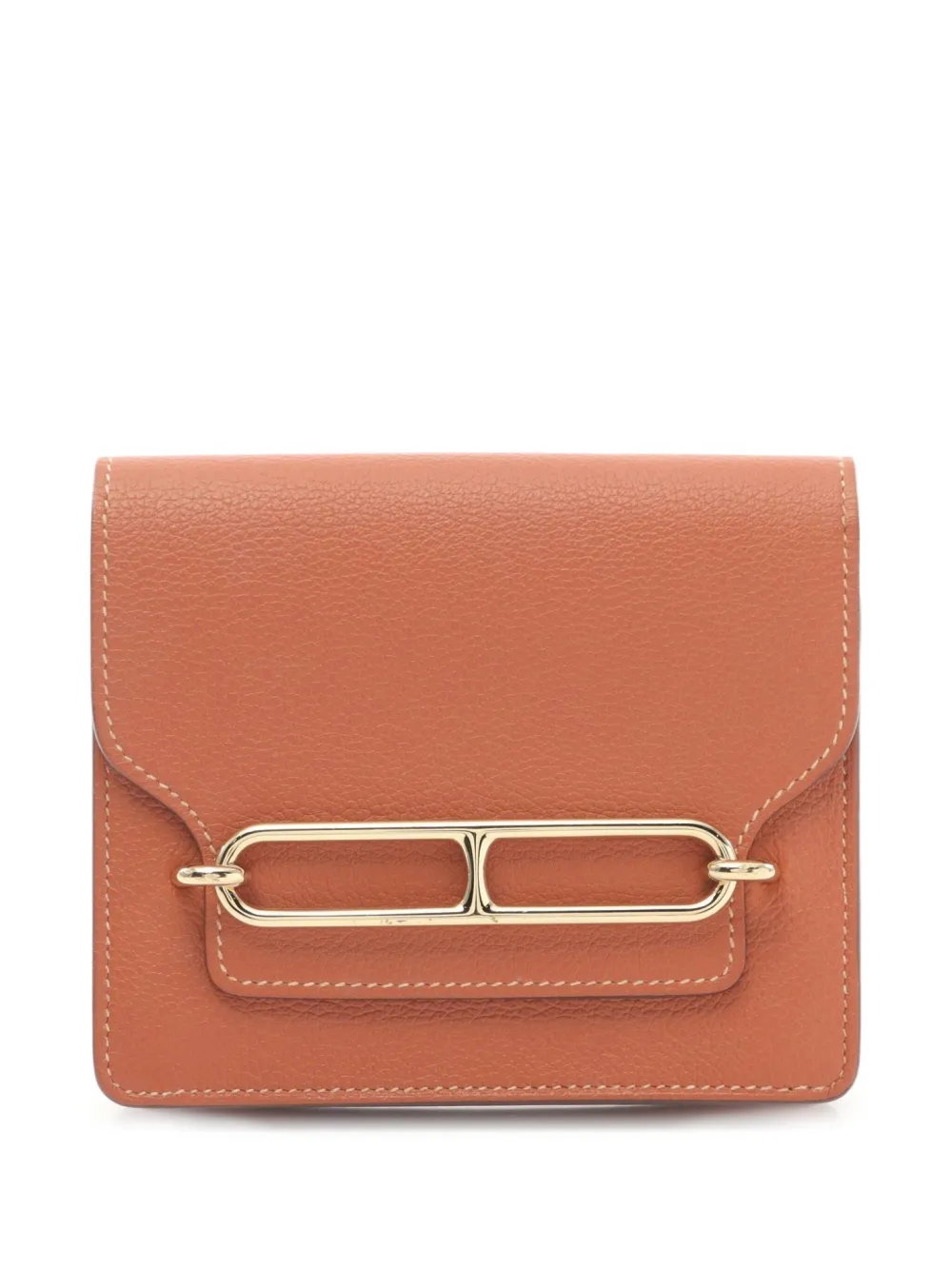 Hermès Pre-Owned 2021 ルリ スリム 二つ折り財布 - ブラウン Hermès Pre-Owned 2021 ルリ スリム 二つ折り財布 - ブラウン