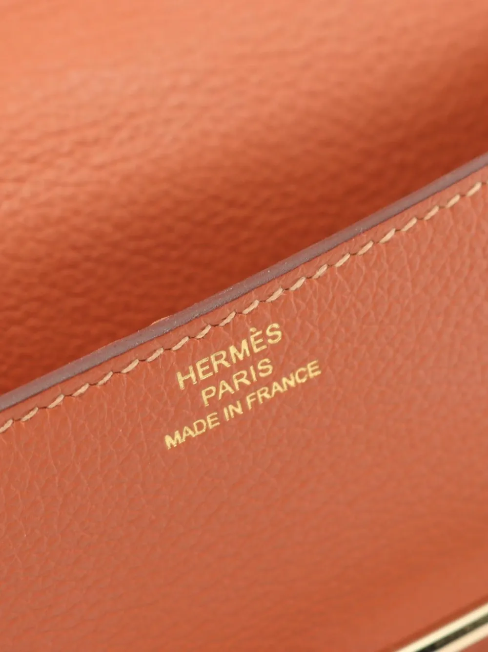 Pre-owned Hermes 2021 Lawris Slim Flash Blue Frida Bi-fold Wallet In Brown