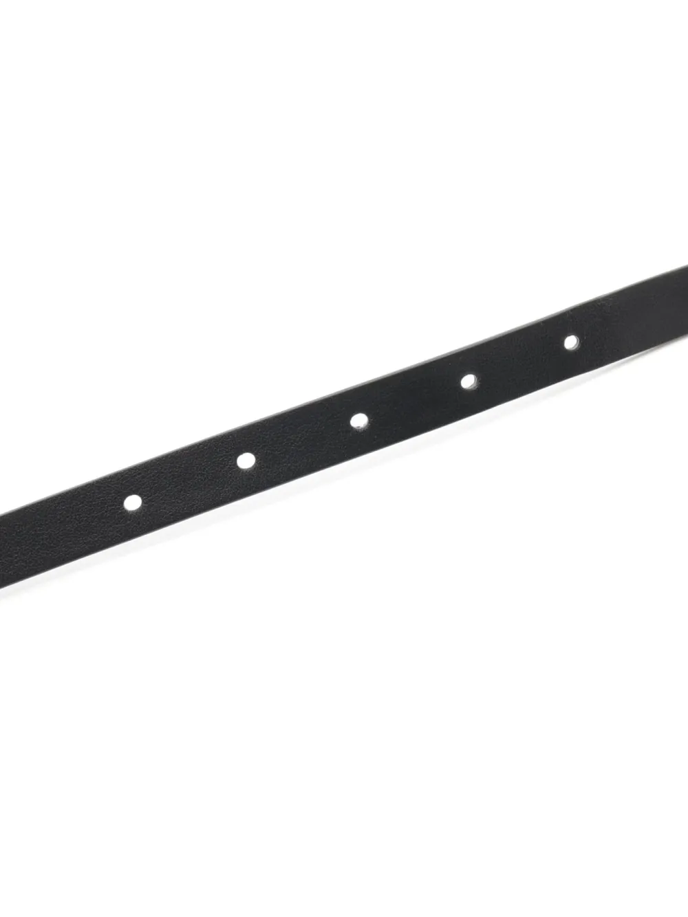 Pre-owned Dior 2010s Bee Leather Belt In Black