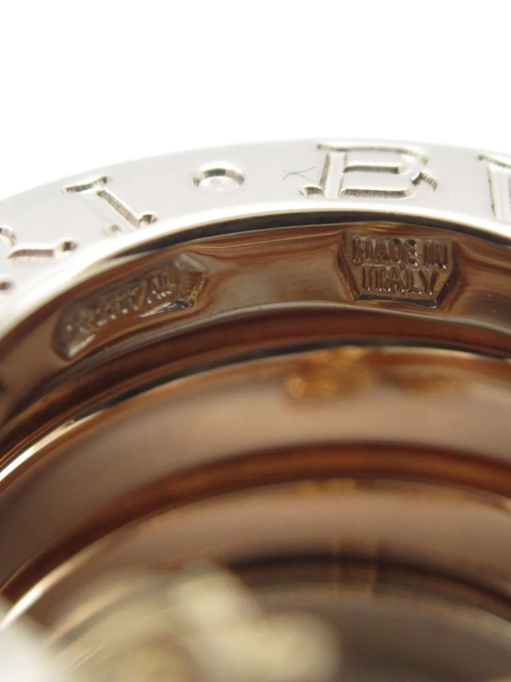 Pre-owned Bvlgari 2010s 18k Gold B-zero1 Necklace In 金色