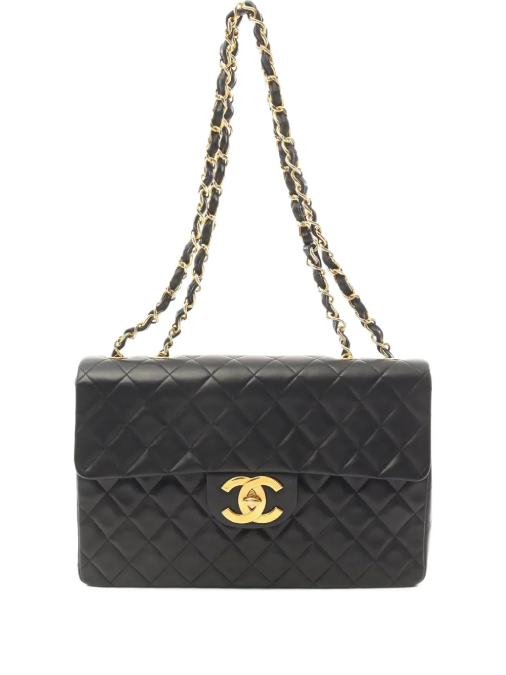 CHANEL Pre-Owned 1994-1996 デカマトラッセ ショルダーバッグ - ブラック CHANEL Pre-Owned 1994-1996 デカマトラッセ ショルダーバッグ - ブラック