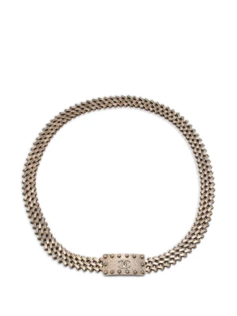 CHANEL Pre-Owned 1986-1988 coco mark belt belt