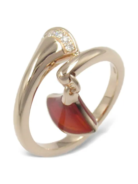 Bvlgari Pre-Owned anillo Diva Dream en oro rosa de 18kt con diamantes 2010