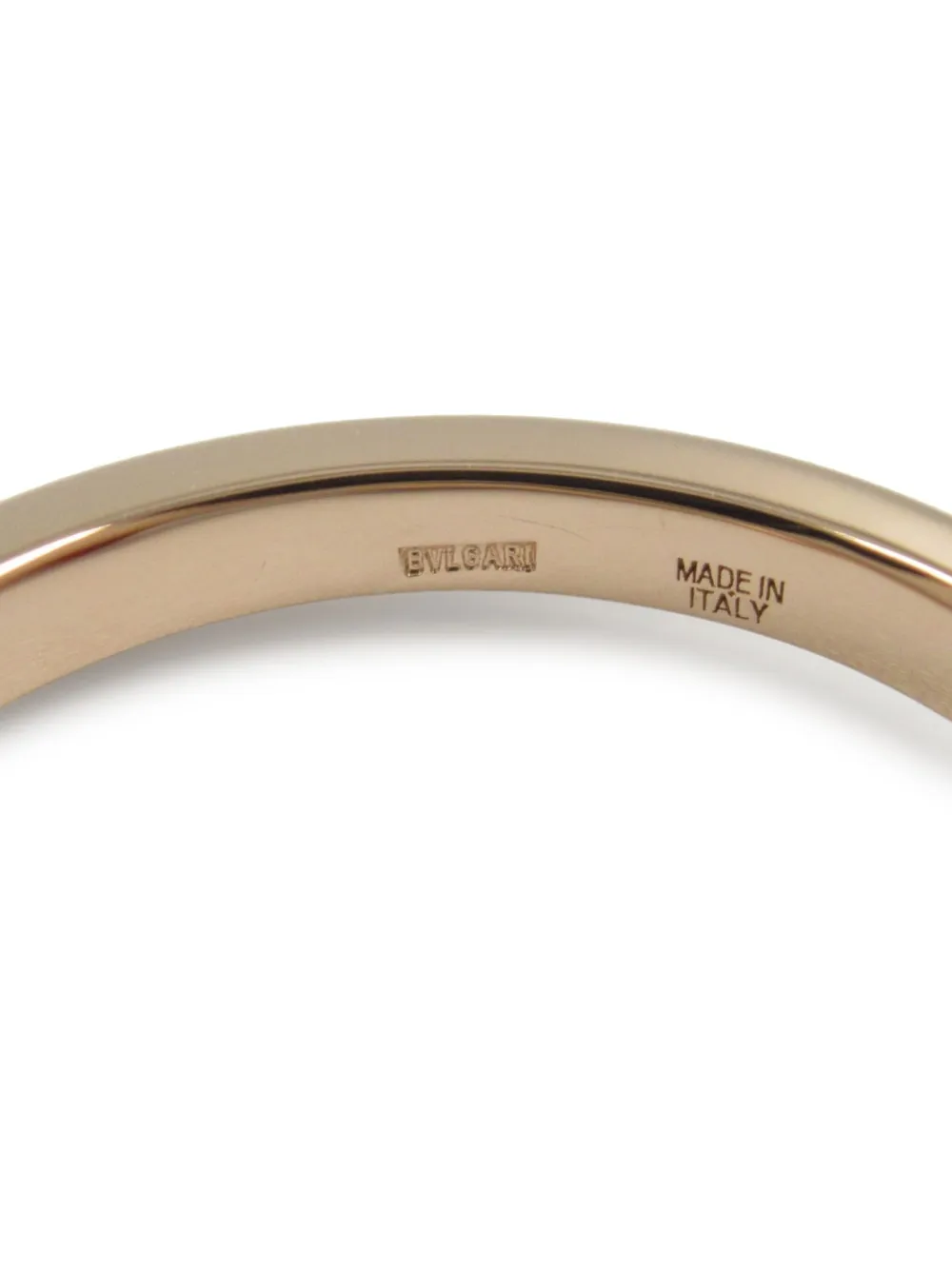 Pre-owned Bvlgari 2010s 18k Rose Gold Diva Dream Diamond Ring In 金色