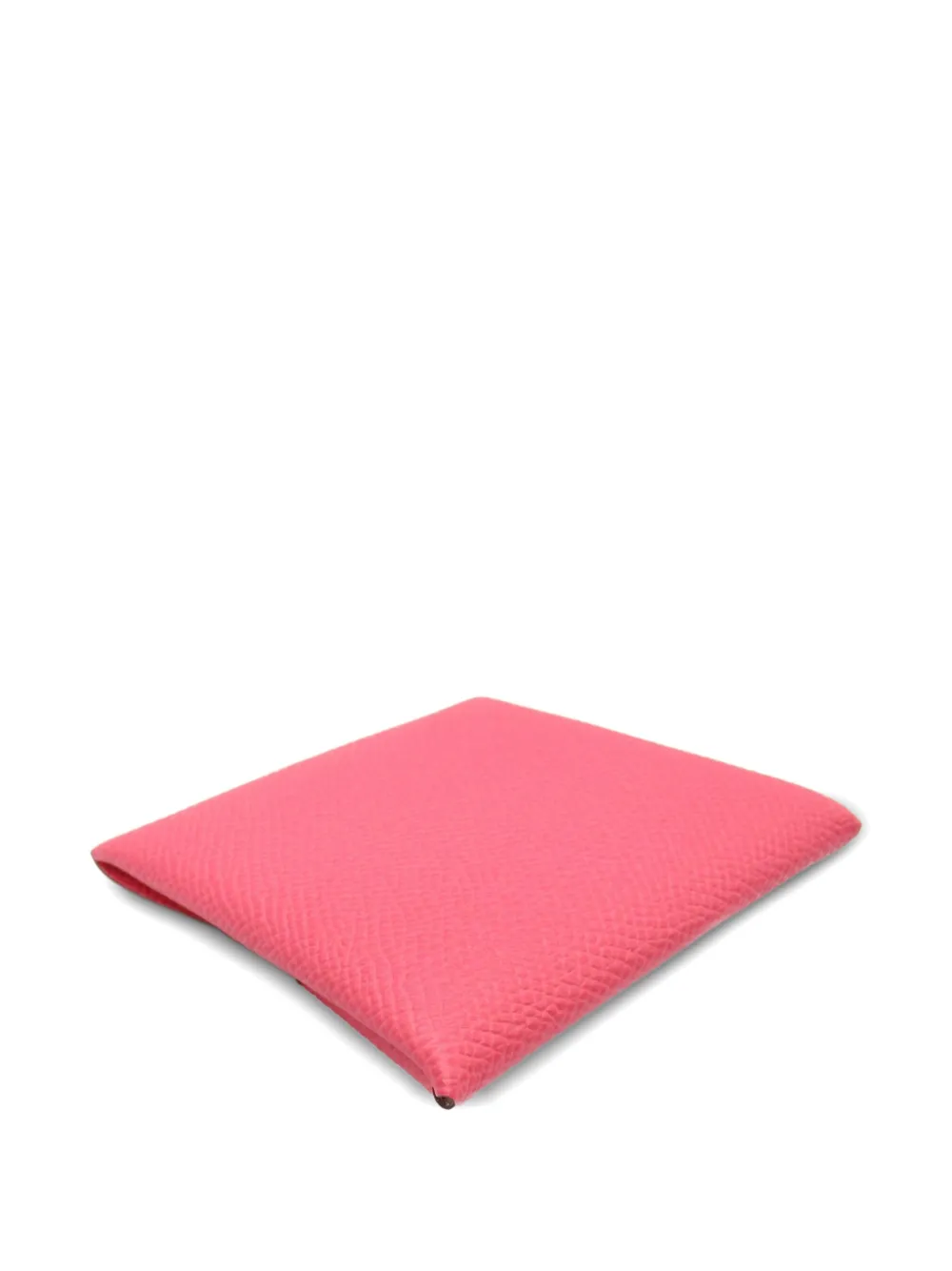Pre-owned Hermes 2015 Leather Coin Purse In Pink