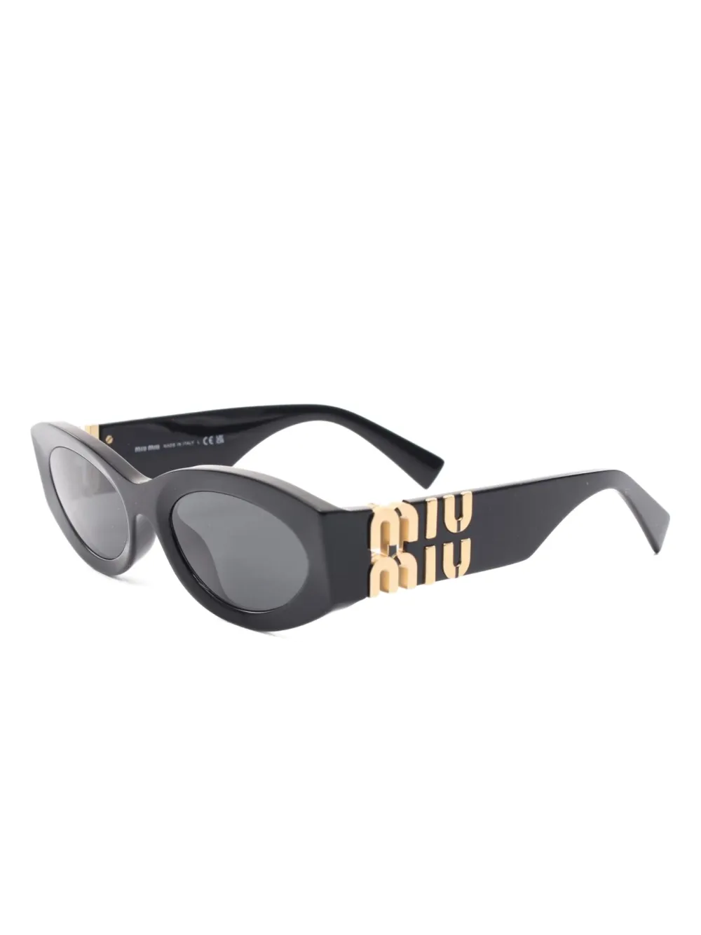 Miu Miu Pre-Owned 2010s Glimpse oval-frame sunglasses | Image 2