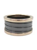 Bvlgari Pre-Owned 10's 18kt rose gold B-zero1 ceramic ring
