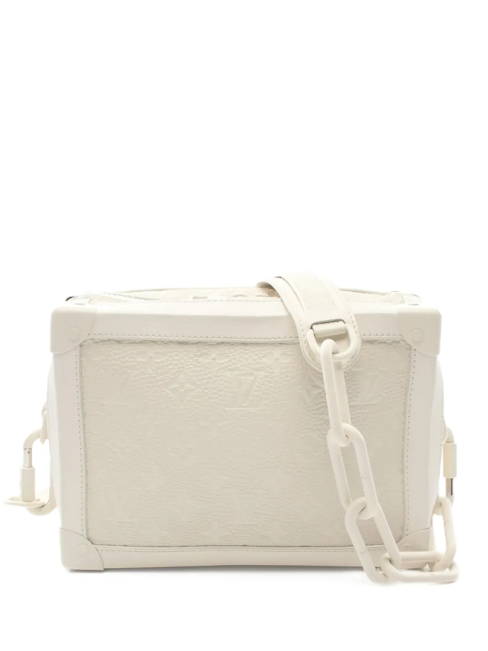 Louis Vuitton Pre-Owned 2019 モノグラム トランク ショルダーバッグ - ホワイト Louis Vuitton Pre-Owned 2019 モノグラム トランク ショルダーバッグ - ホワイト