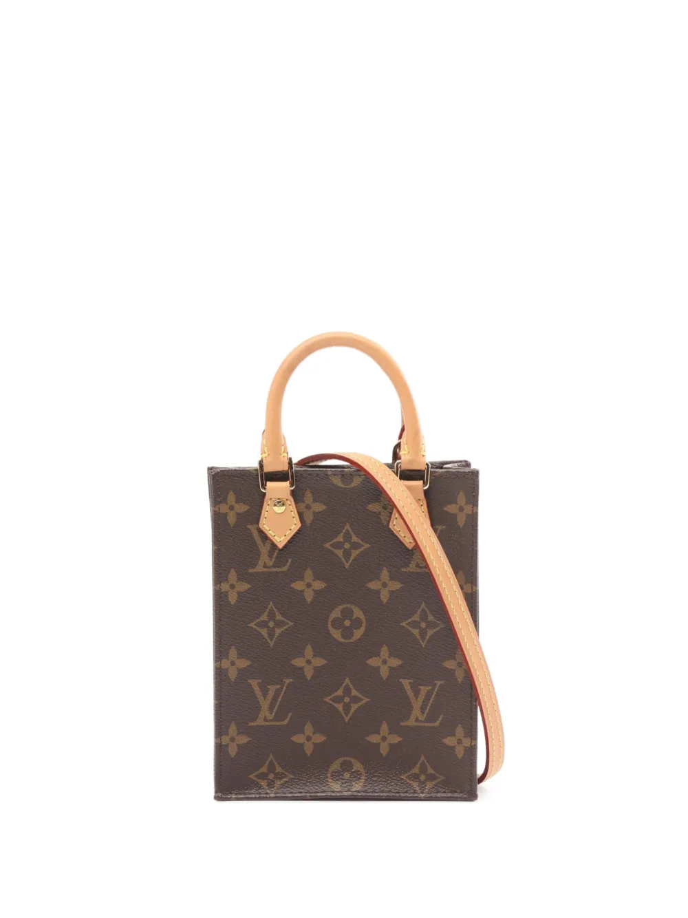 Louis Vuitton Pre-Owned 2020 サックプラ モノグラム ハンドバッグ プチ - ブラウン Louis Vuitton Pre-Owned 2020 サックプラ モノグラム ハンドバッグ プチ - ブラウン
