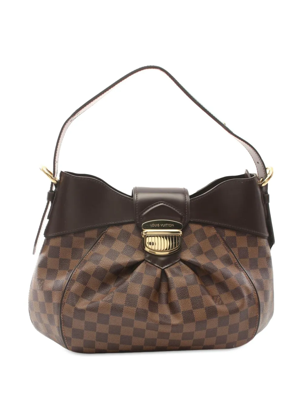 Louis Vuitton Pre-Owned 2011 ダミエ エベヌ システィナ MM ショルダーバッグ - ブラウン Louis Vuitton Pre-Owned 2011 ダミエ エベヌ システィナ MM ショルダーバッグ - ブラウン