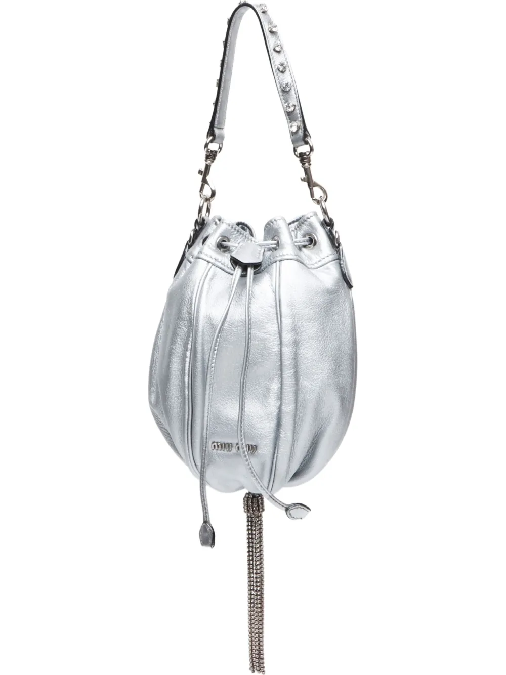 Miu Miu Pre-Owned 2000-2020 Rhinestone handbag | Silver | Image 1