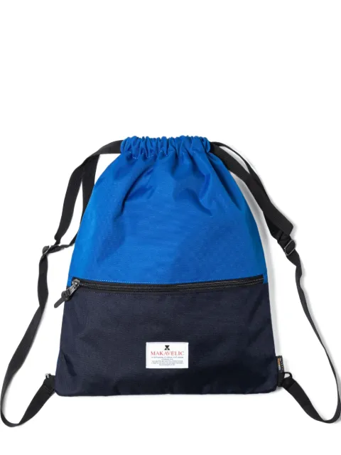 Makavelic logo-patch backpack