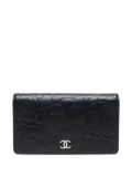 CHANEL Pre-Owned 2013 Camellia wallet - Black