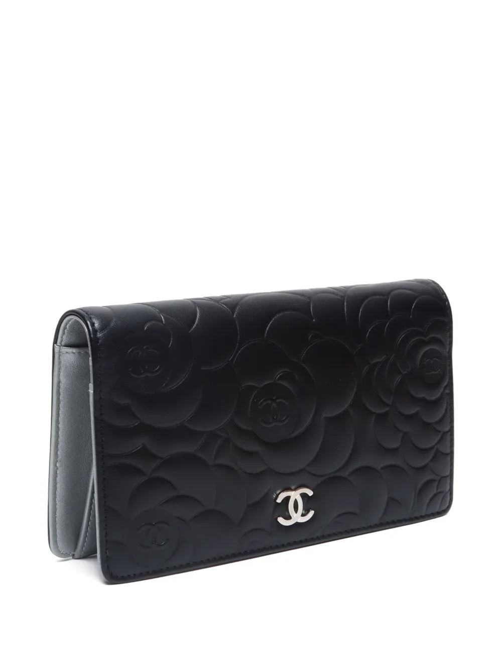 CHANEL Pre-Owned 2013 까멜리아 지갑 | 블랙 | FARFETCH KR