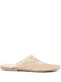 Alysi rhinestone-embellished mules - Gold