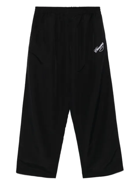 Willy Chavarria pants con logo bordado