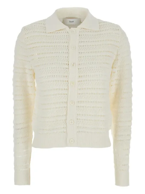 DUNST open-knit cardigan