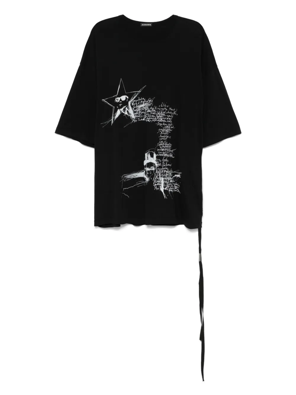 Ann Demeulemeester Dieter T-shirt Zwart