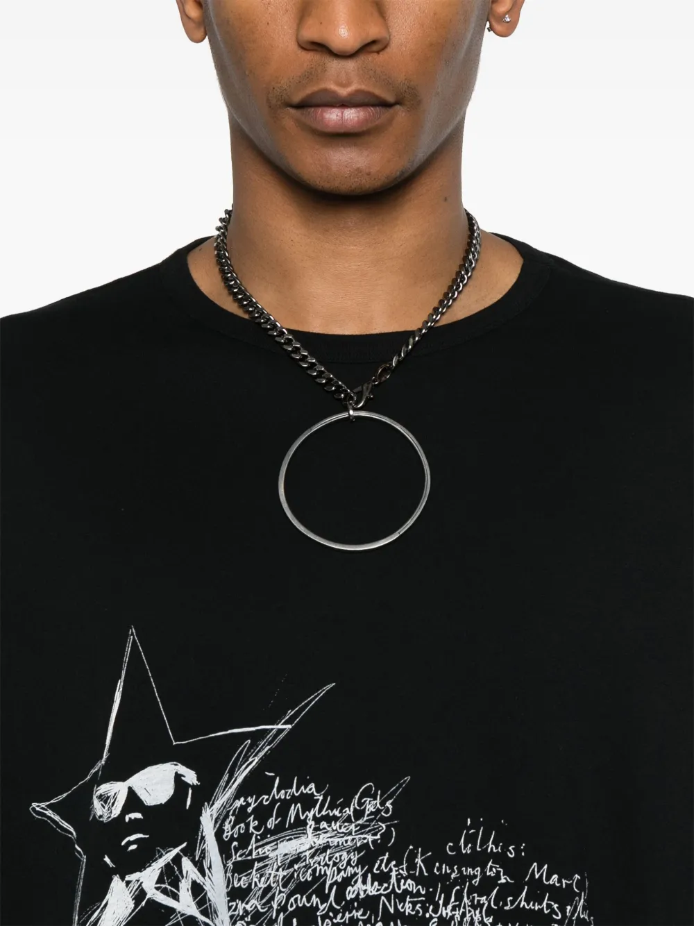 Ann Demeulemeester Dieter T-shirt Zwart