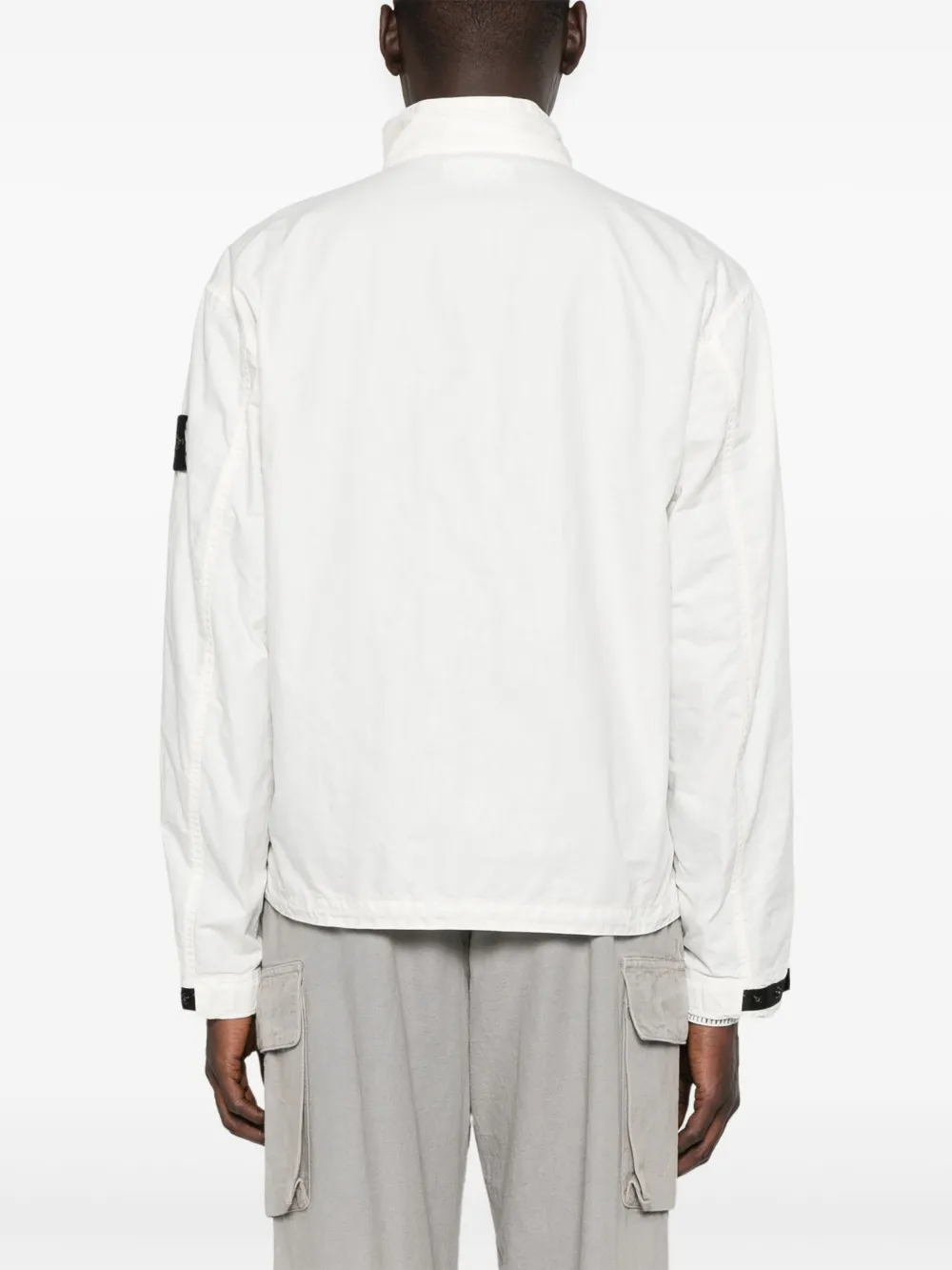 Stone Island Jack met Compass-print Wit
