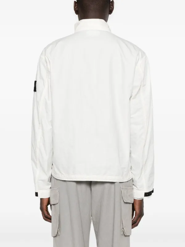 Stone Island コンパスモチーフ ジャケット | ホワイト | FARFETCH JP