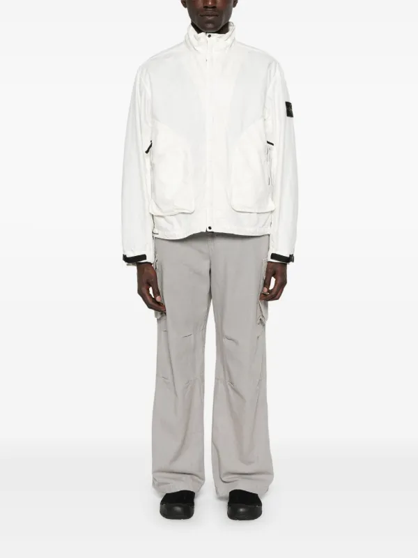 Stone Island Compass-motif Jacket | White | FARFETCH