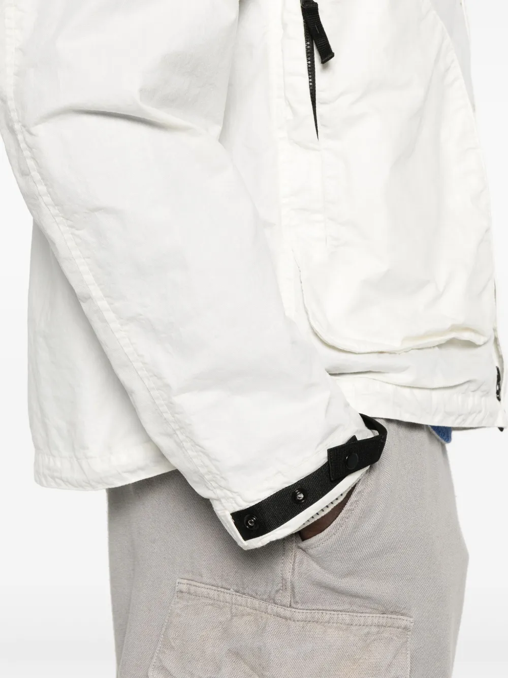 Stone Island Jack met Compass-print Wit