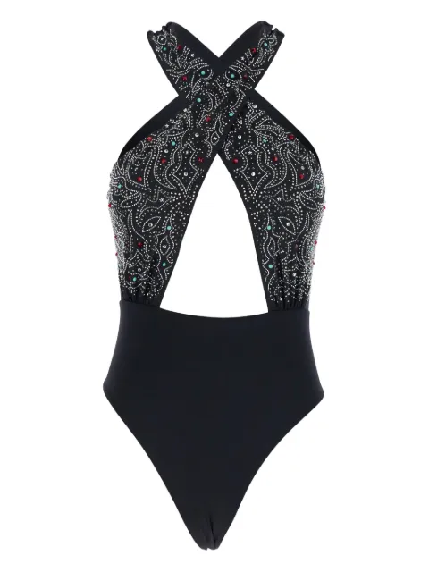 VENUJA traje de baño con tiras trenzadas