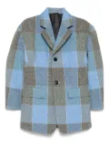 Toga checked blazer - Blue