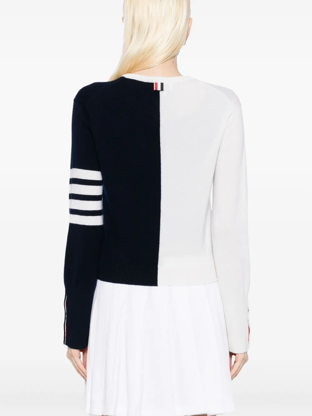Thom Browne 4-bar cropped vest Blauw