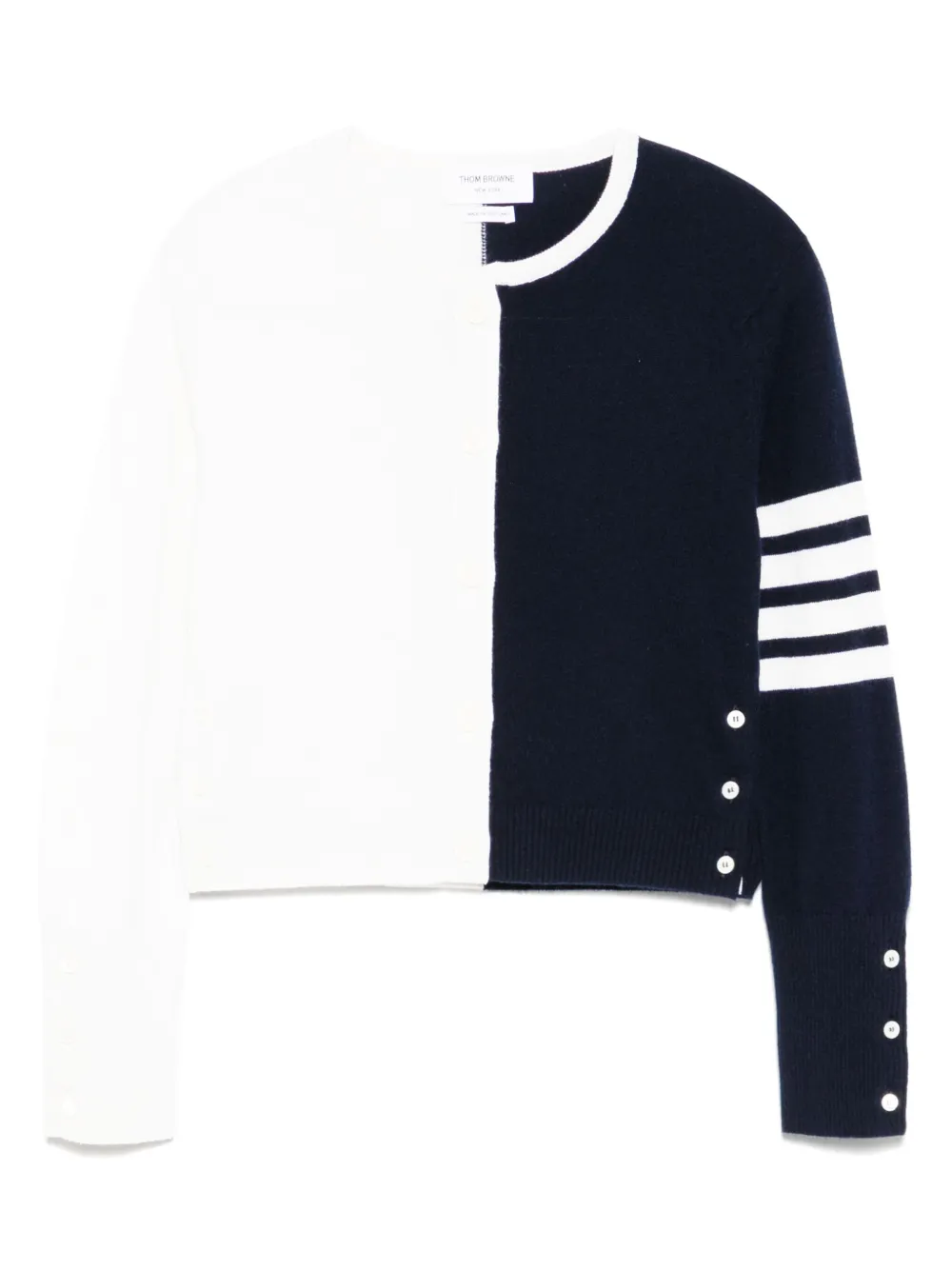 Thom Browne 4-bar cropped vest Blauw