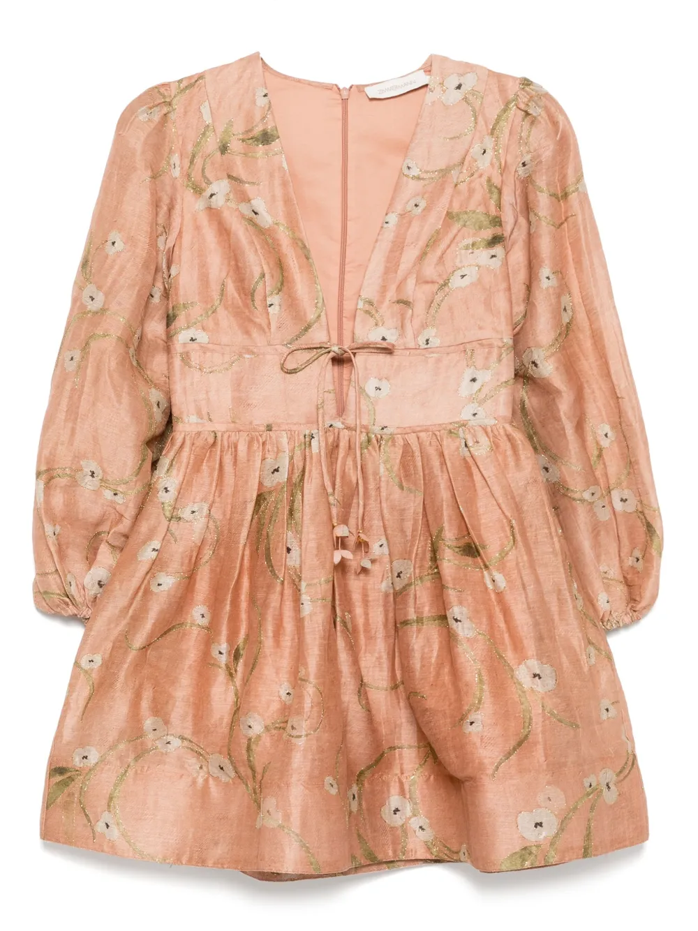 ZIMMERMANN Illuminate mini-jurk Beige