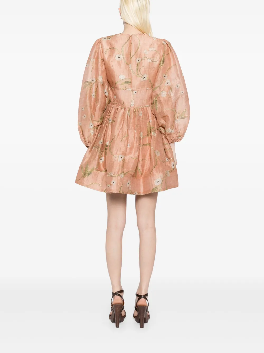ZIMMERMANN Illuminate mini-jurk Beige