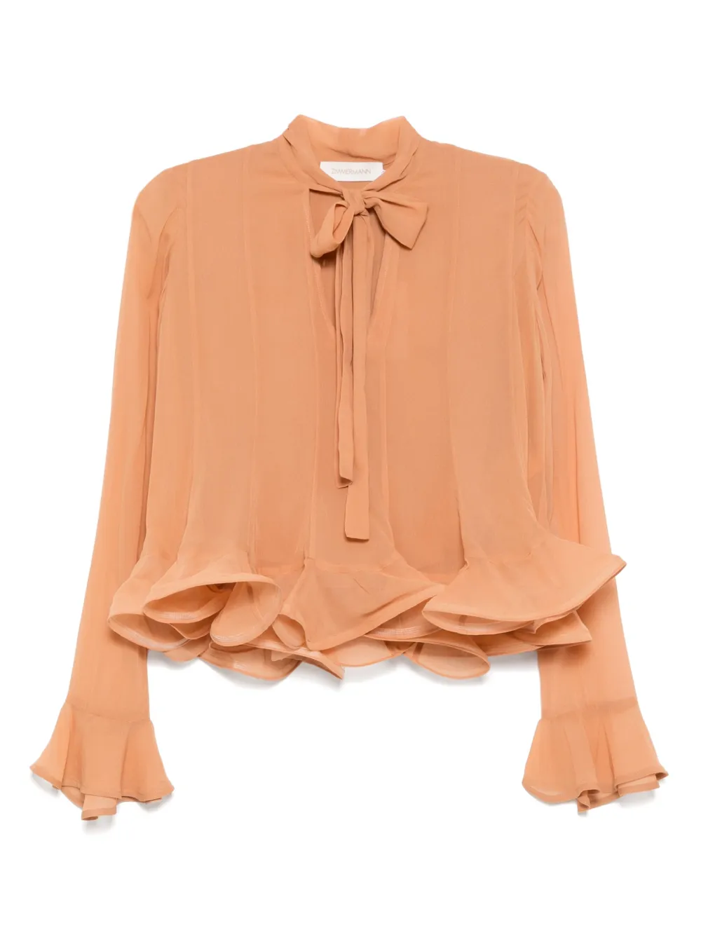 ZIMMERMANN Balance Flutter top | Neutrals | Image 1