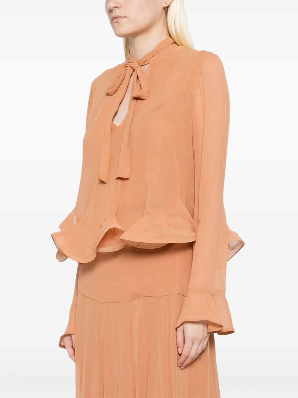 ZIMMERMANN Balance Flutter top Beige