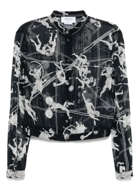 Thom Browne gathered blouse