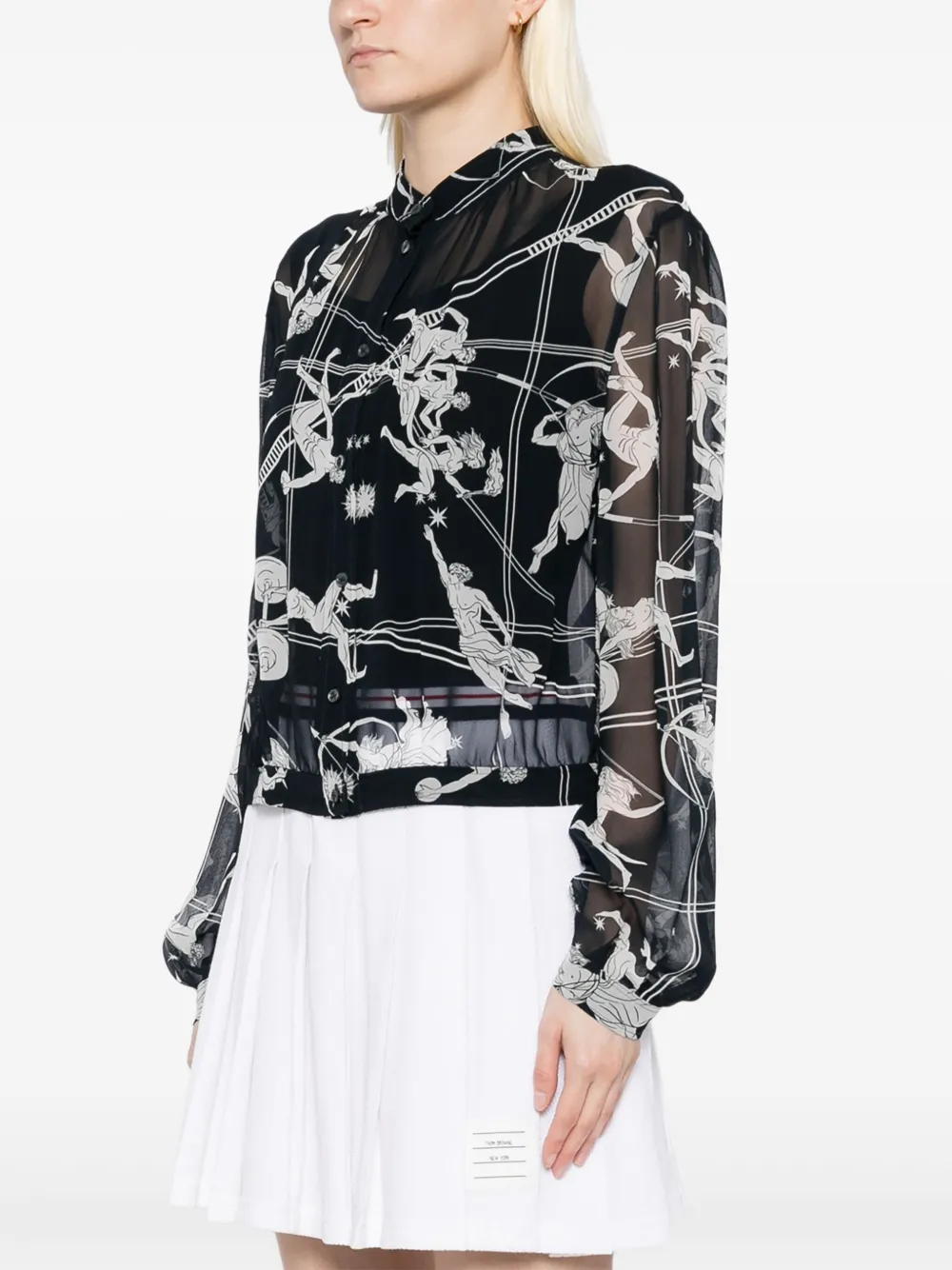 Thom Browne Shirt met kwastje Blauw