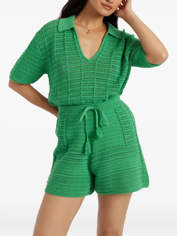Chinti & Parker crochet-knit Top | Green | FARFETCH TW