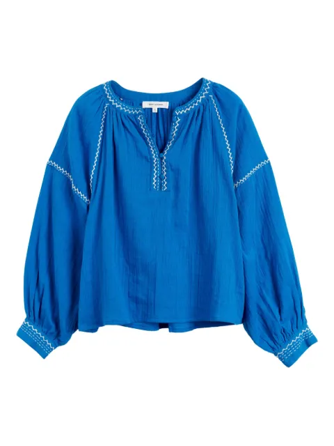 Chinti & Parker St. Tropez embroidered-detail blouse