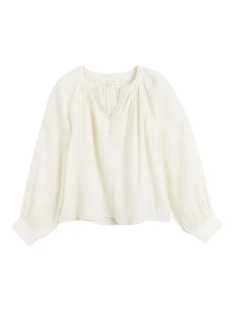 Chinti & Parker St. Tropez embroidered-detail blouse