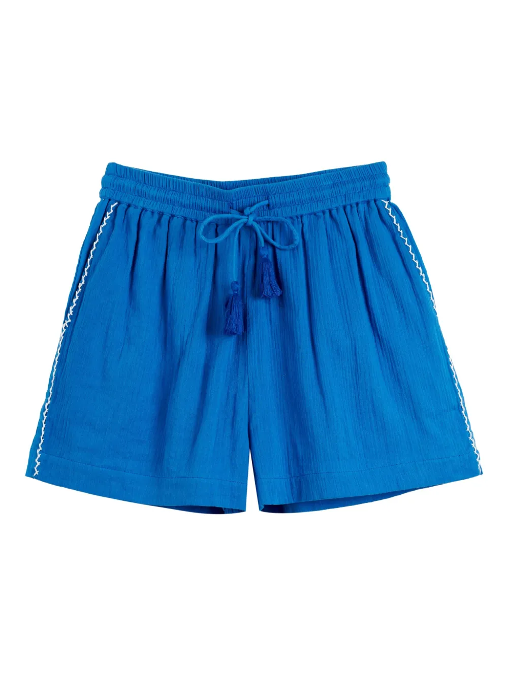 Chinti & Parker Shorts met geborduurd trekkoord Blauw
