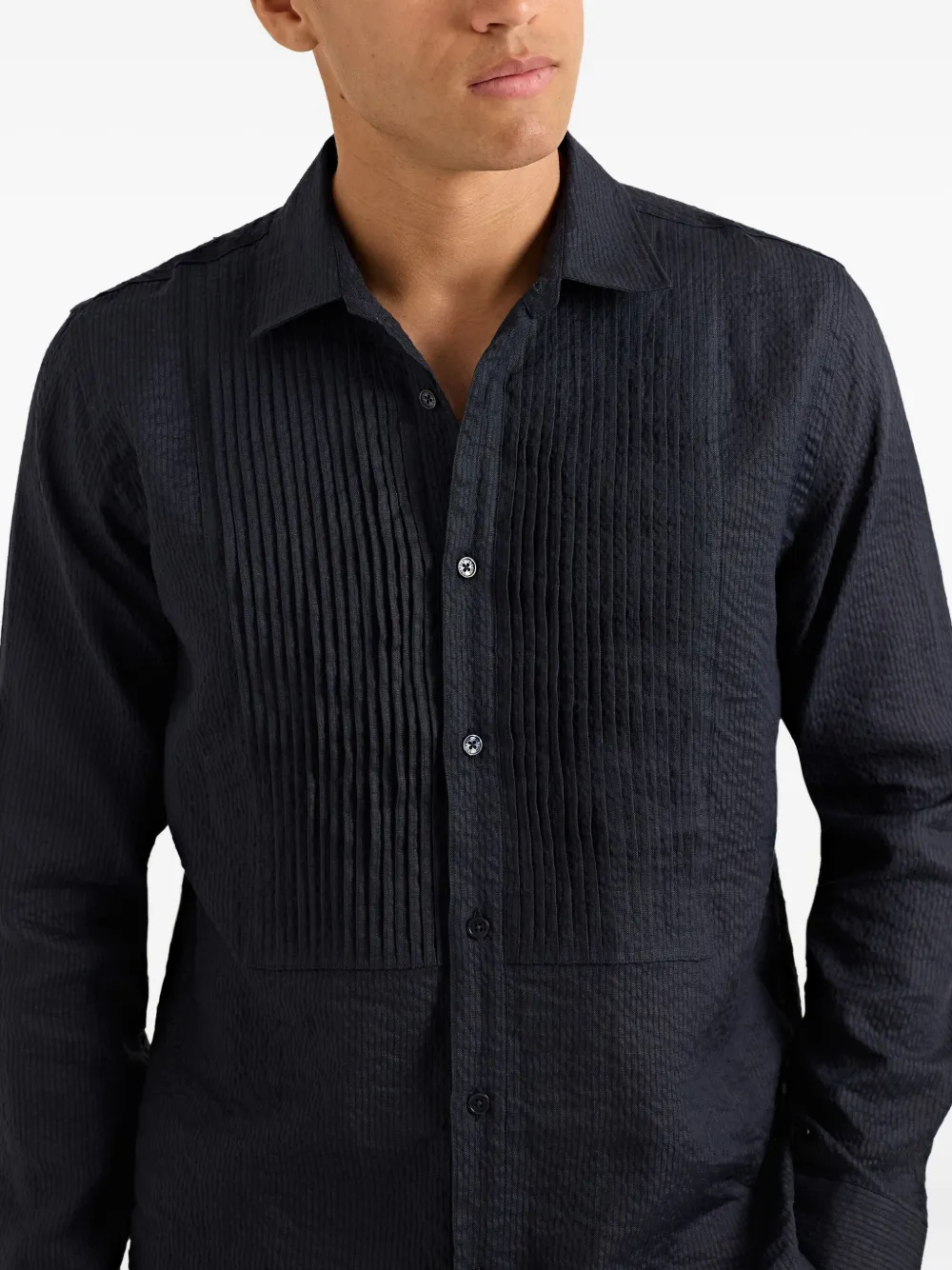 Orlebar Brown Giles overhemd Blauw