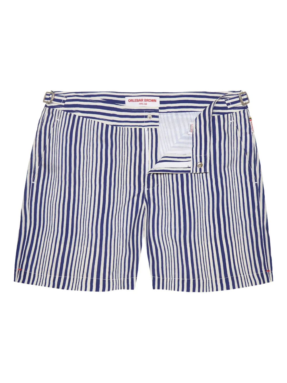 Bulldog striped swim shorts