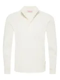 Orlebar Brown Mazari textured polo shirt - White